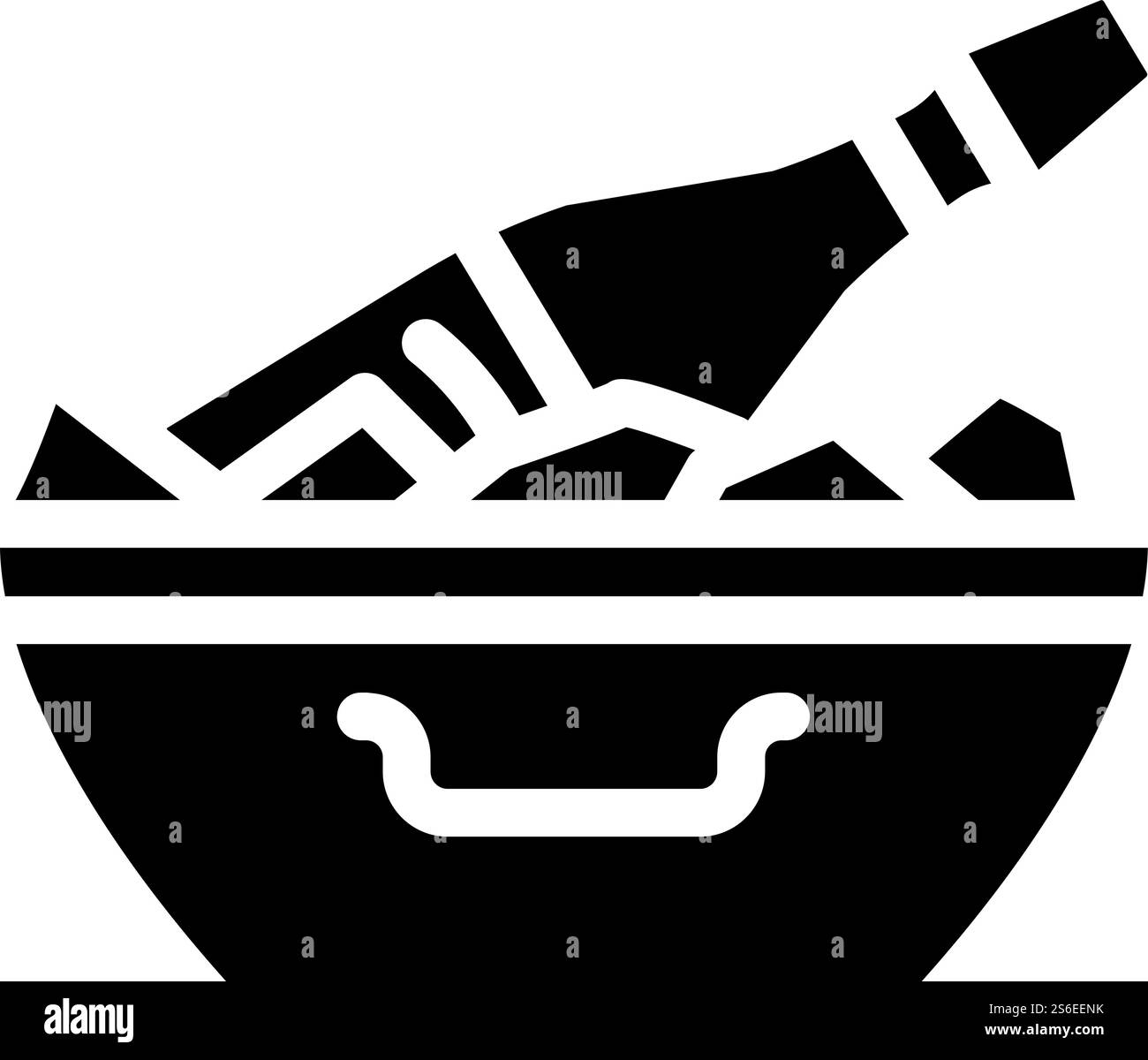 champagne bevanda alcolica glifo icona vettore. cartello con la bevanda alcolica a base di champagne. illustrazione nera del simbolo del contorno isolato. illustrazione vettoriale dell'icona della bevanda alcolica dello champagne Illustrazione Vettoriale