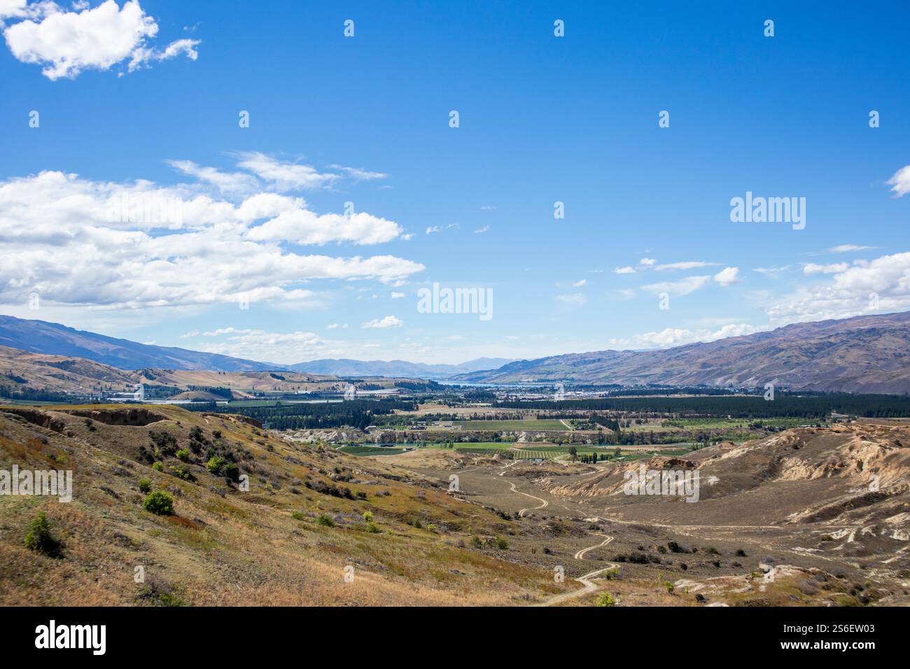 Bannockburn Canyon, vicino a Cromwell a Otago, nuova Zelanda Foto Stock