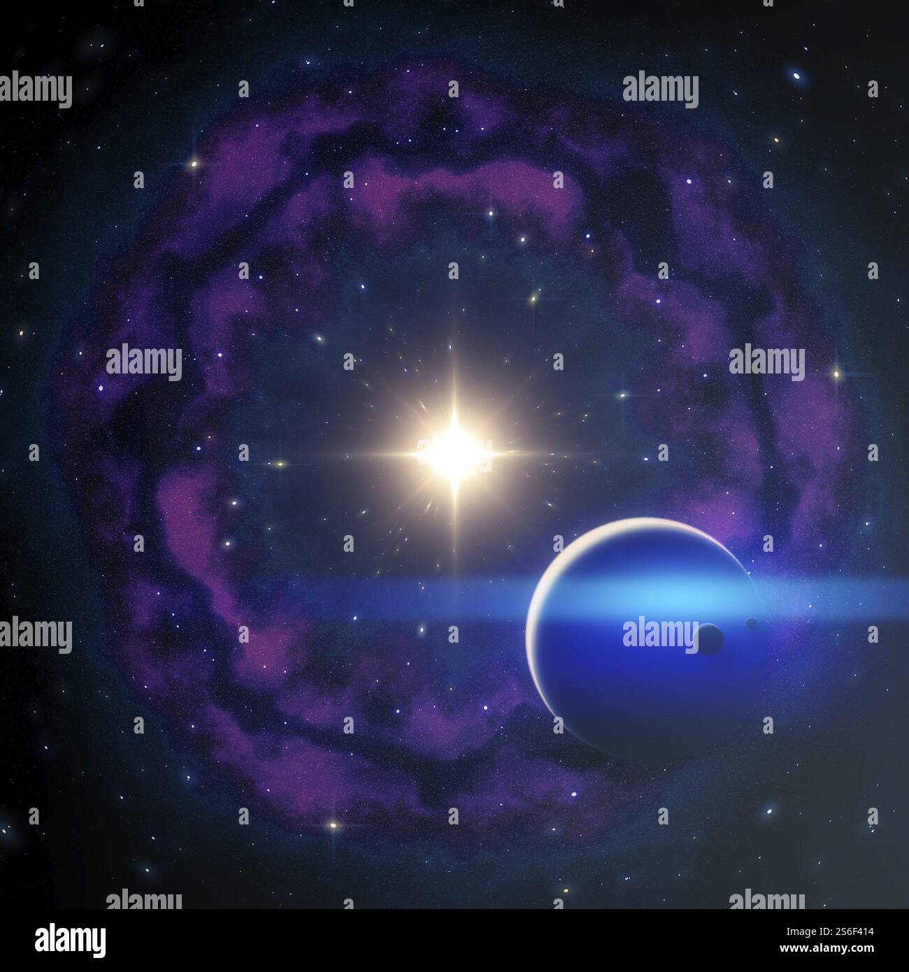 Sulla strada per l'illustrazione di nuovi mondi Foto Stock