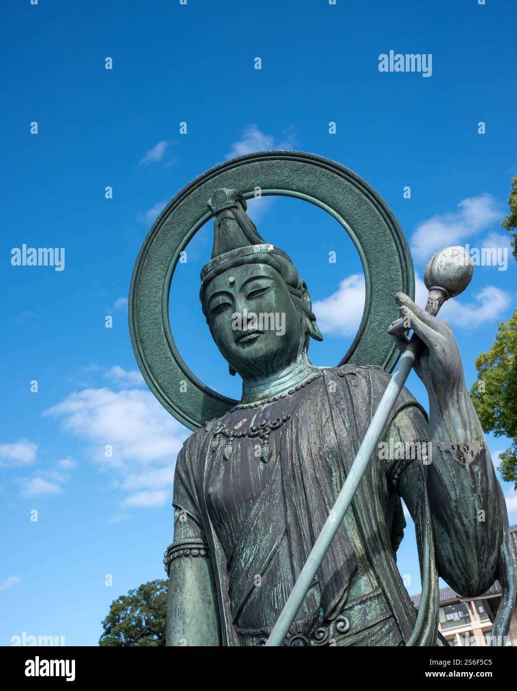 Scultura Buddha Figura nel terreno del Tempio Toji Kyoto Giappone Foto Stock