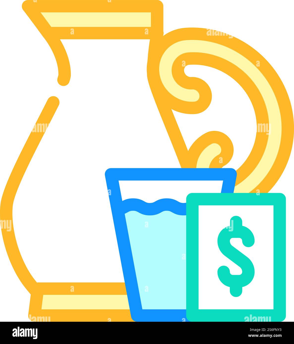 vettore delle icone a colori del vecchio sistema self-service. vecchio cartello del sistema self-service. illustrazione del simbolo isolato. illustrazione vettoriale dell'icona del vecchio sistema self-service a colori Illustrazione Vettoriale