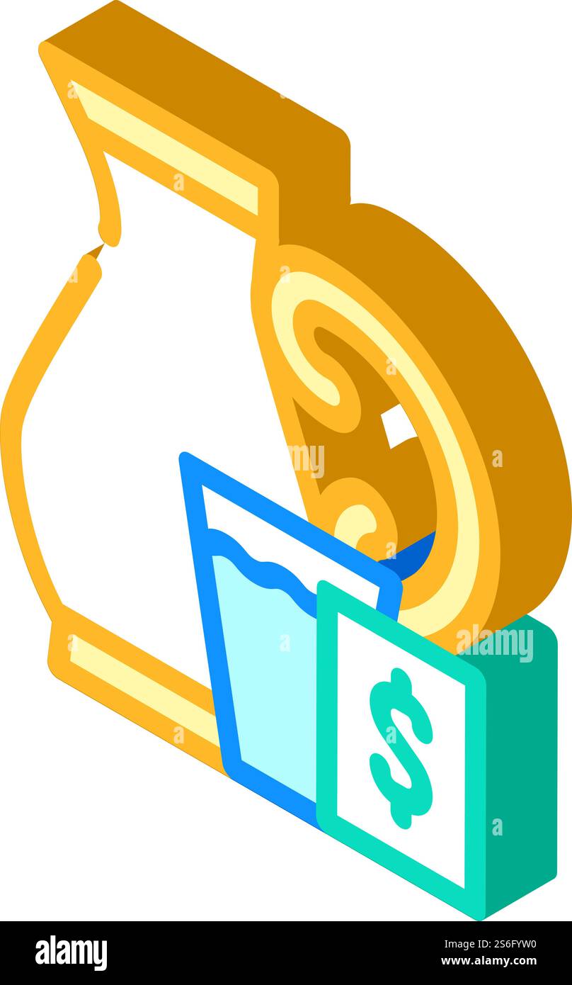 vettore icona isometrica del vecchio sistema self-service. vecchio cartello del sistema self-service. illustrazione del simbolo isolato. illustrazione vettoriale dell'icona isometrica del vecchio sistema self-service Illustrazione Vettoriale