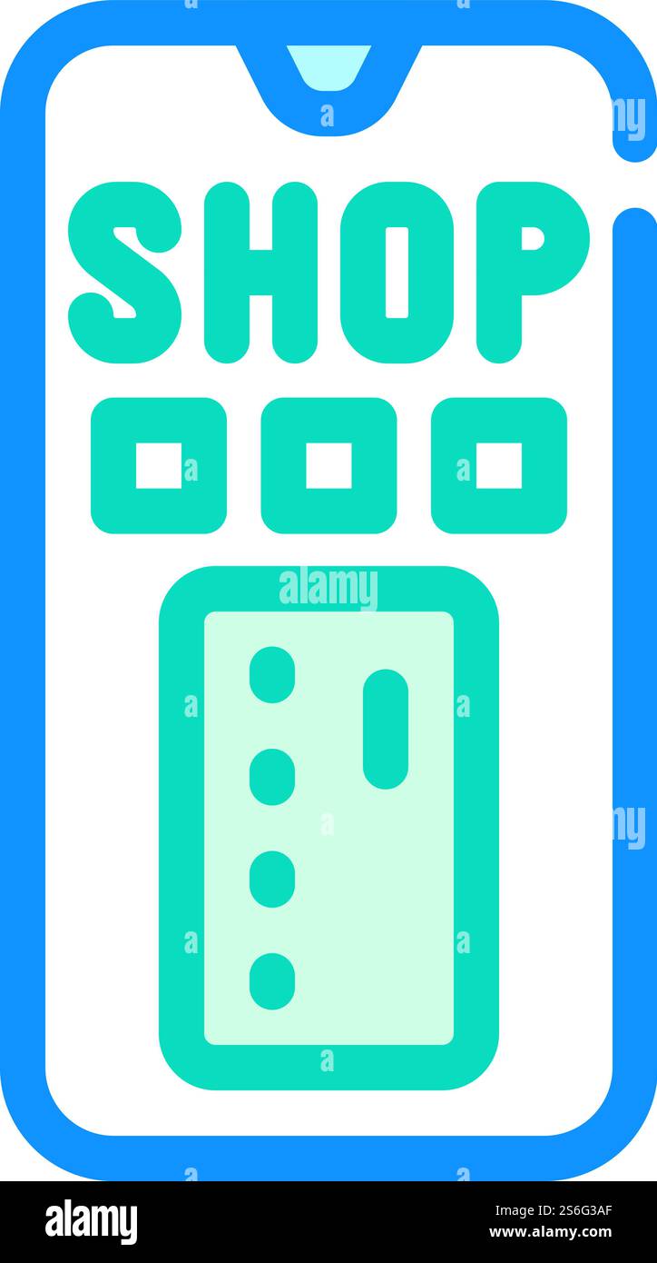 pagamento tramite icona vettoriale a colori del telefono. pagamento tramite segnale telefonico. illustrazione del simbolo isolato. illustrazione vettoriale dell'icona del colore del telefono Illustrazione Vettoriale