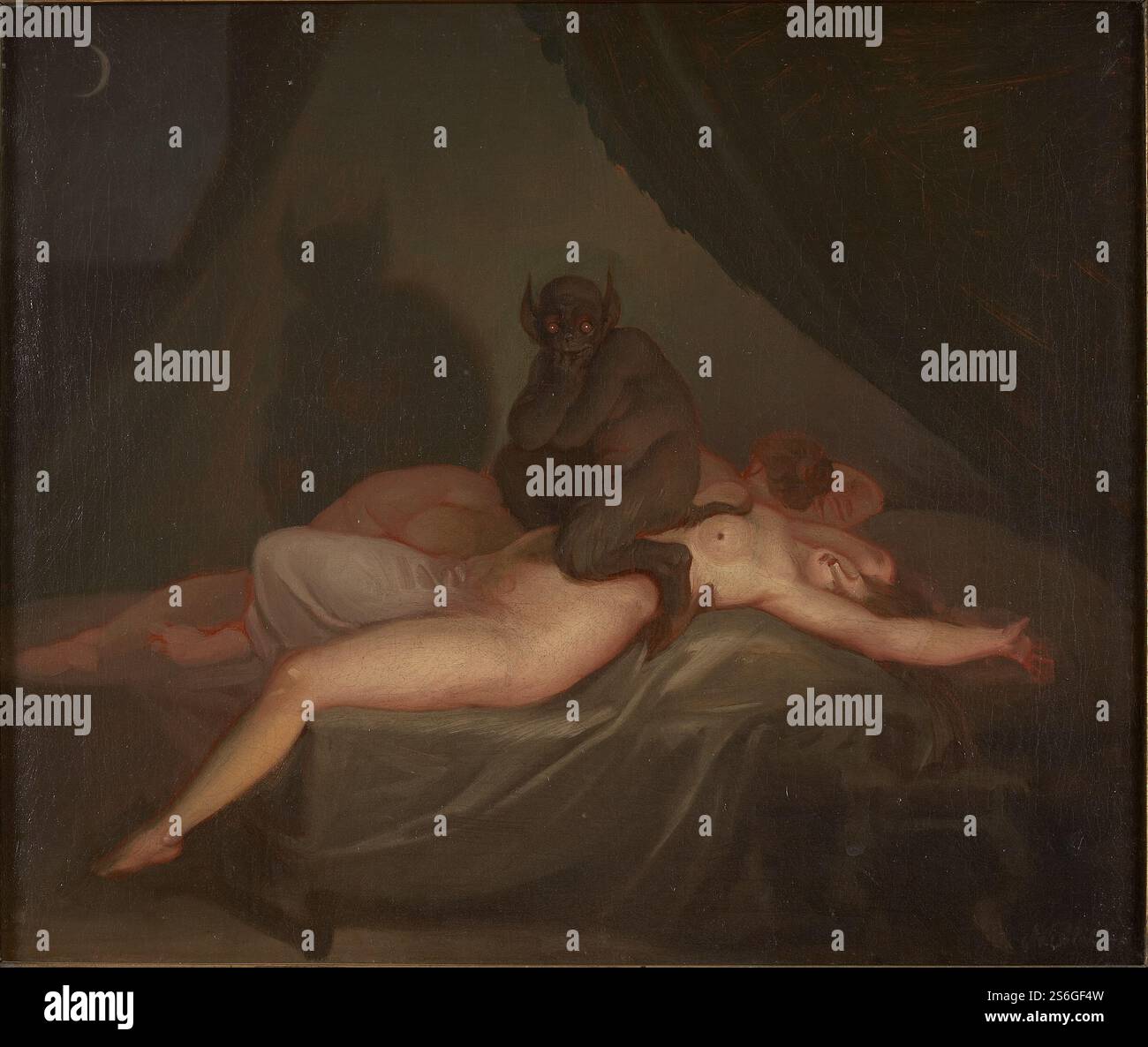 Nicolai Abraham Abildgaard, 1800, Sorø Art Museum, Danimarca - The Nightmare. Foto Stock