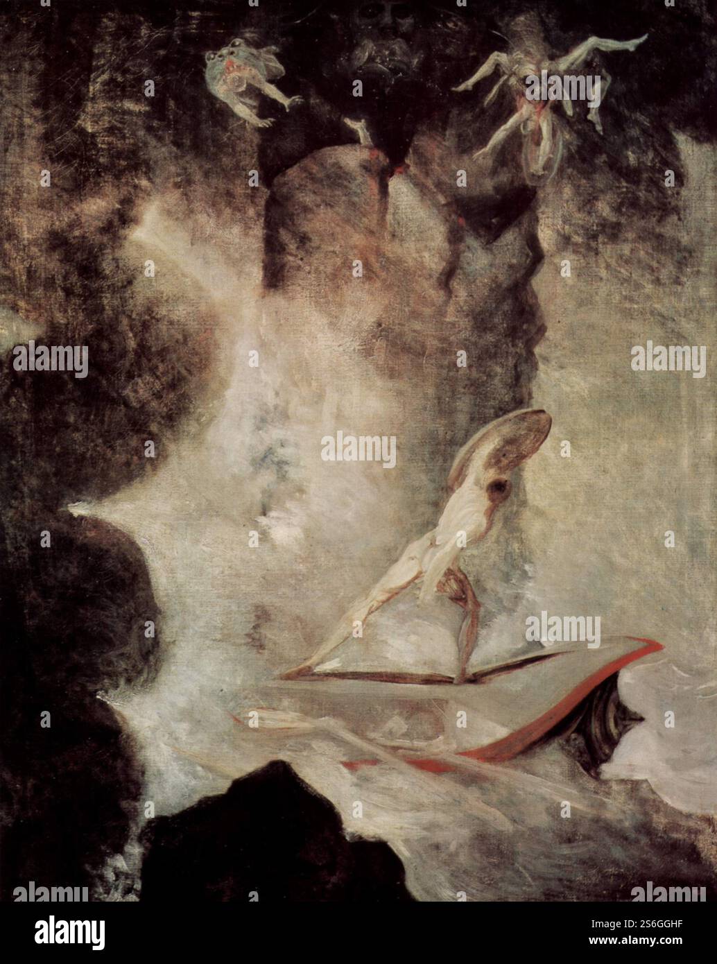 Ulisse di fronte a Scilla e Cariddi, 1794–1796 Henry Fuseli Foto Stock