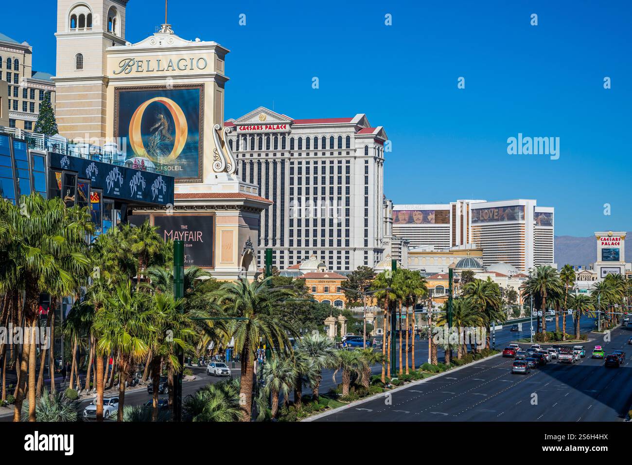 The Strip (Las Vegas Boulevard South), Las Vegas, Nevada, Stati Uniti Foto Stock