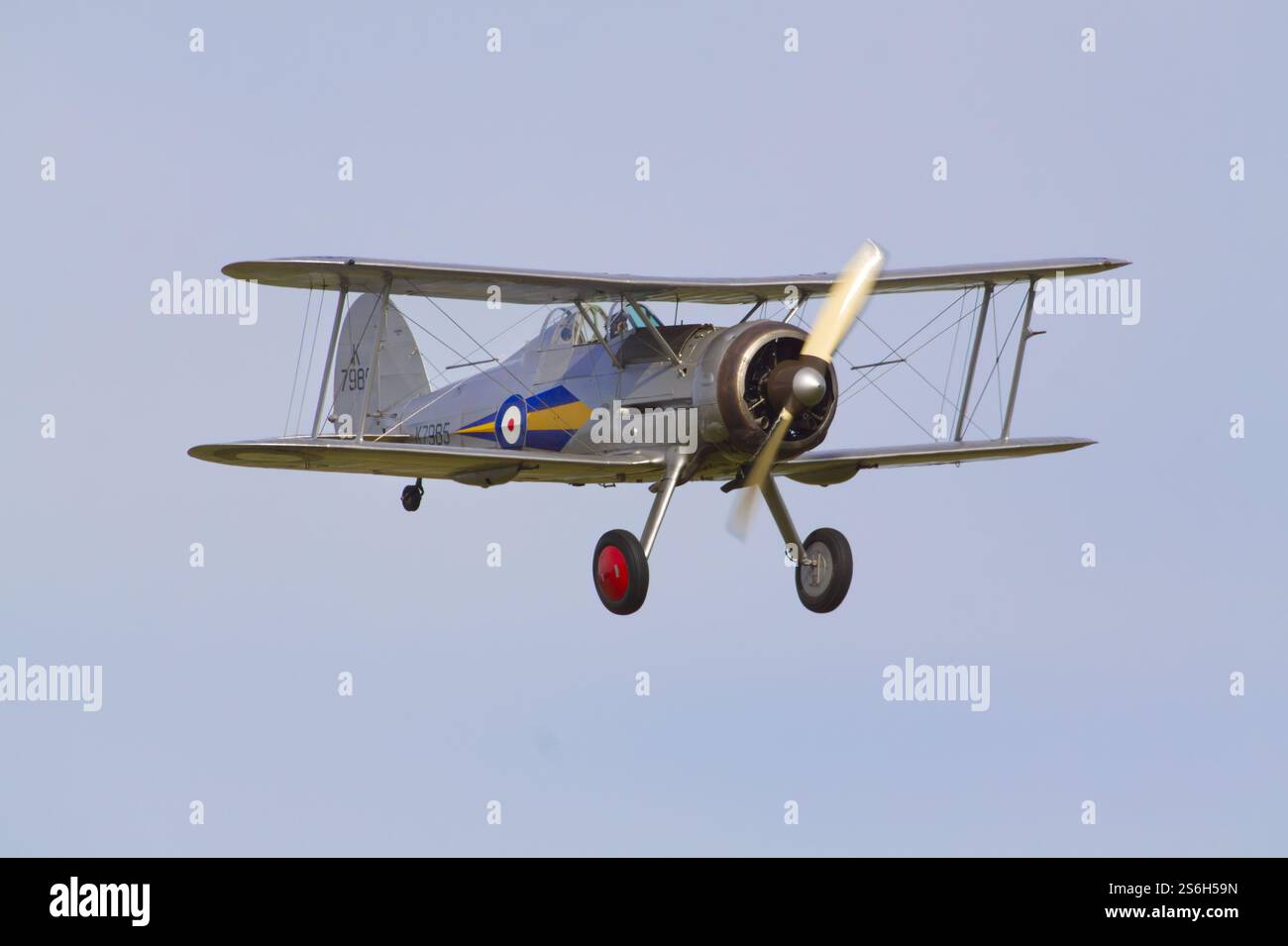 Aereo Gloster Gladiator in volo Foto Stock