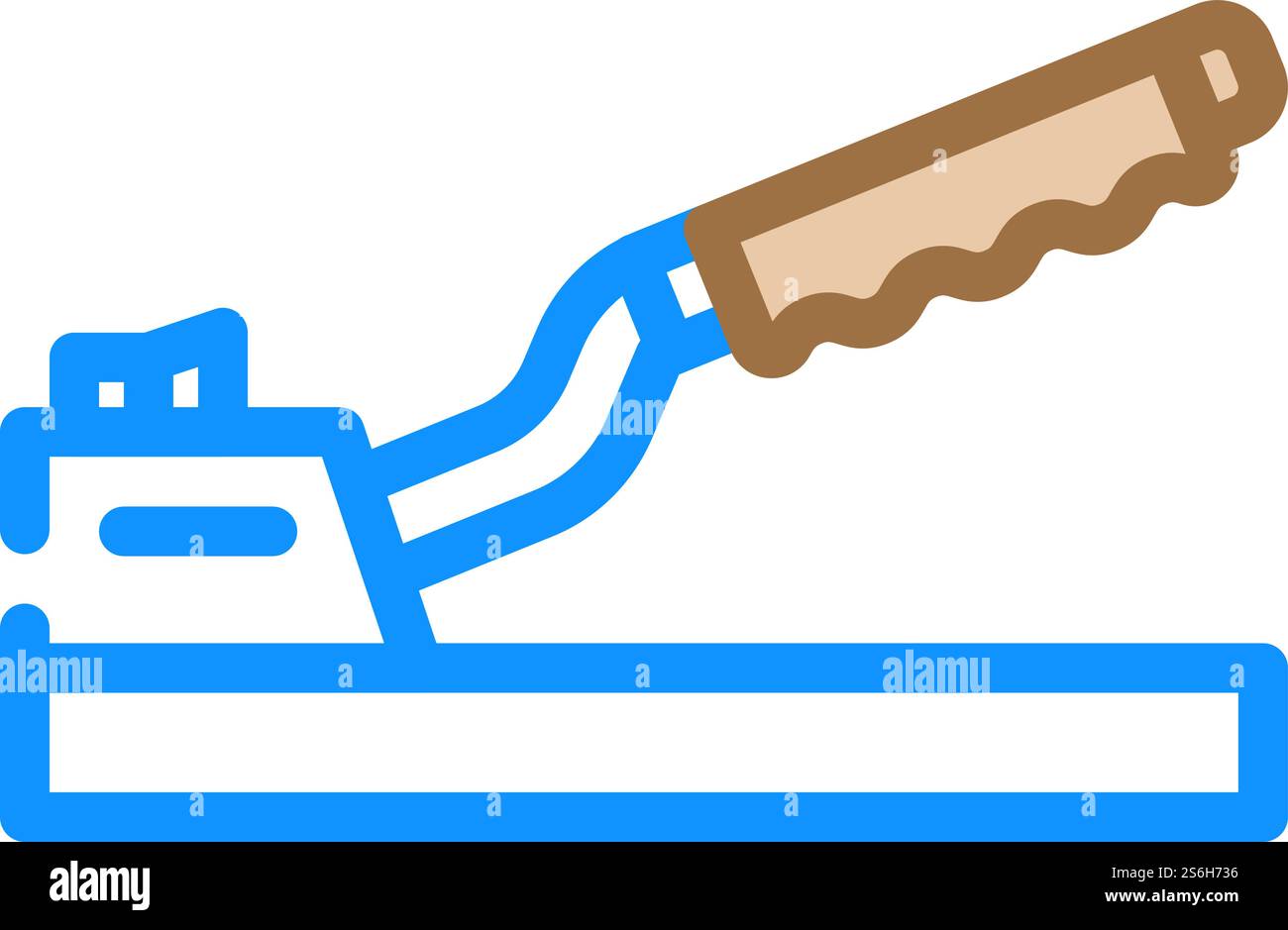 vettore icona colore vettura freno a mano. cartello auto freno a mano. illustrazione del simbolo isolato. illustrazione vettoriale dell'icona del colore del veicolo del freno a mano Illustrazione Vettoriale