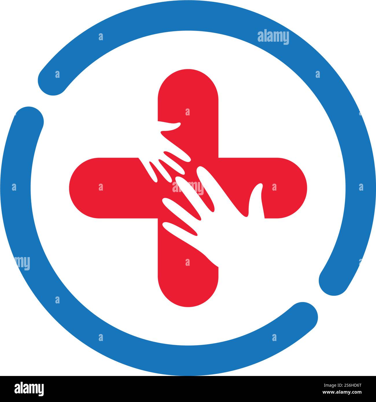 Simboli dei loghi delle mani Illustrazione Vettoriale