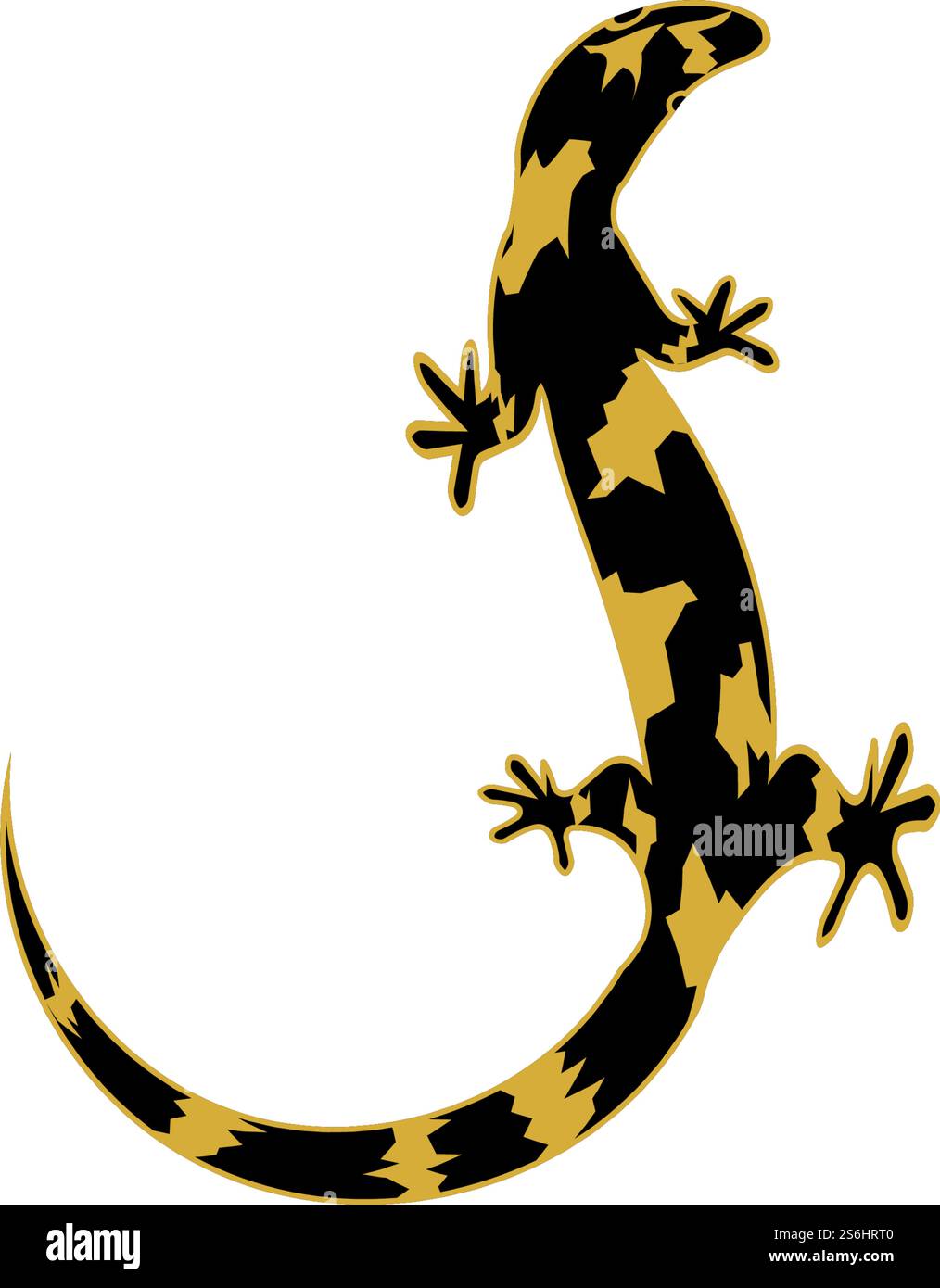 simbolo e logo dell'icona vettoriale a lucertola Illustrazione Vettoriale