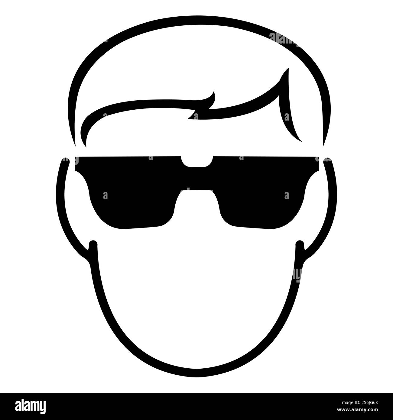 Simbolo usura sicurezza vetro isolato su sfondo bianco, illustrazione vettoriale EPS.10 Illustrazione Vettoriale