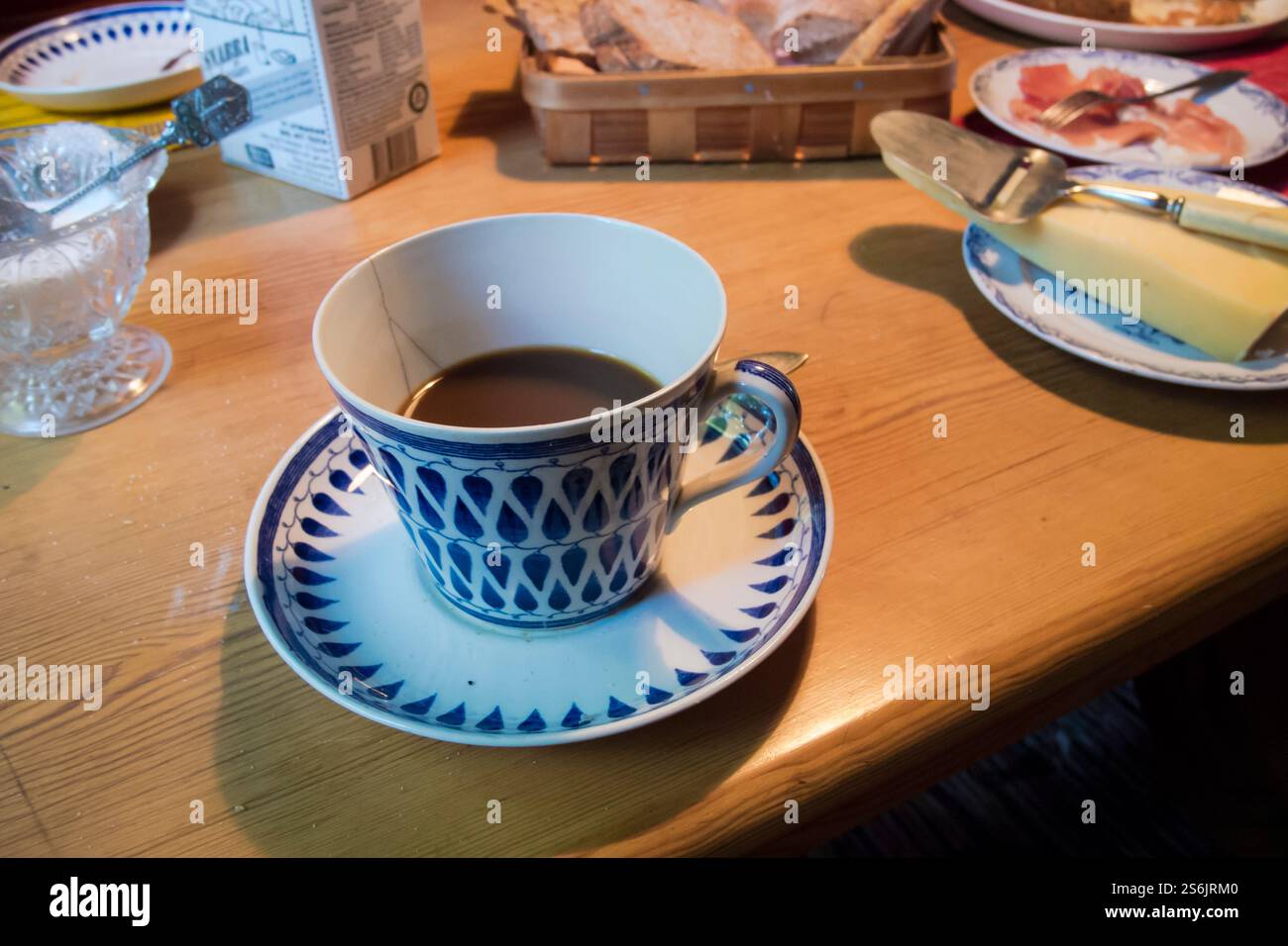 Tavolo da colazione svedese Foto Stock