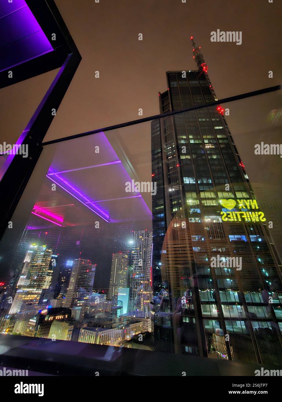 Vista sullo skydeck NYX Varsavia Foto Stock
