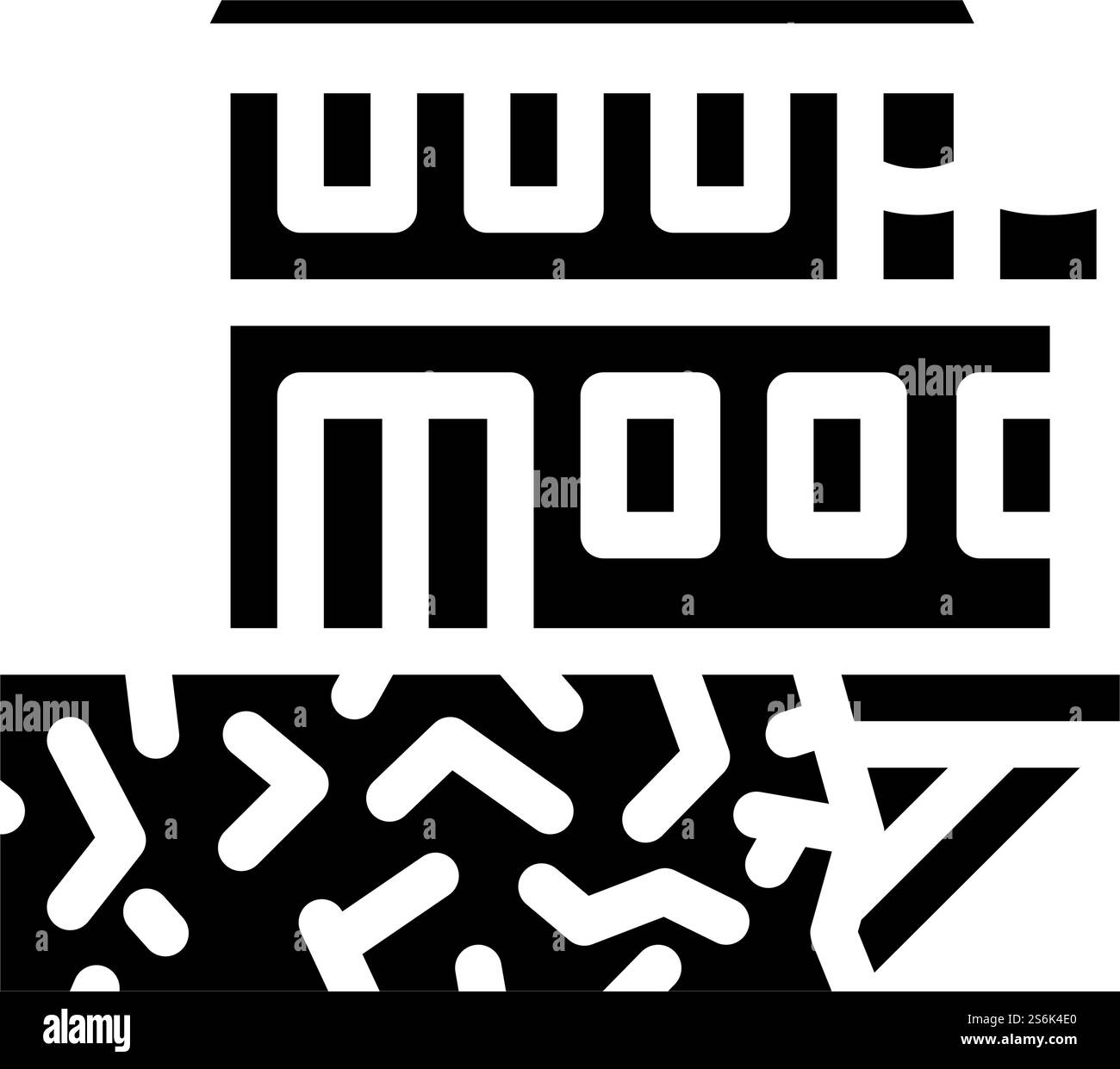 sul bordo del vettore dell'icona del glifo della casa del precipizio. sul bordo del cartello della casa del precipizio. illustrazione nera del simbolo del contorno isolato. sul bordo dell'illustrazione del vettore dell'icona del glifo della casa del precipizio Illustrazione Vettoriale