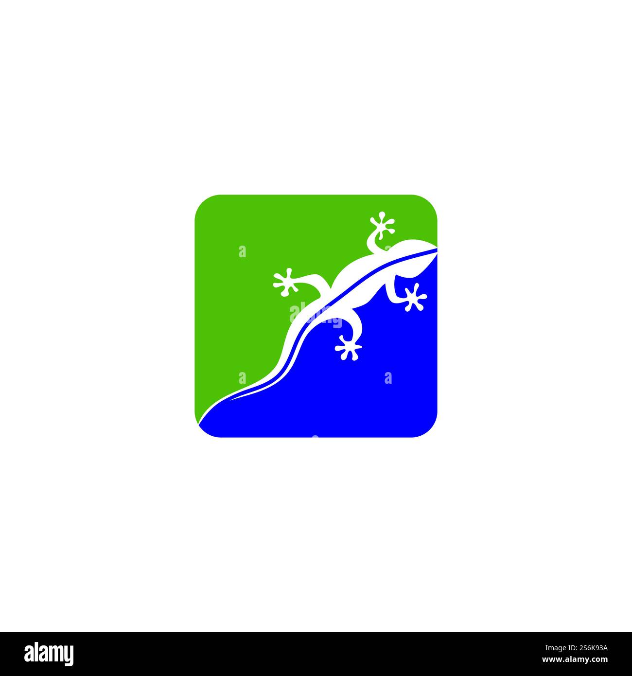 Logo color camaleonte Lizard o disegno vettoriale modello icona Illustrazione Vettoriale