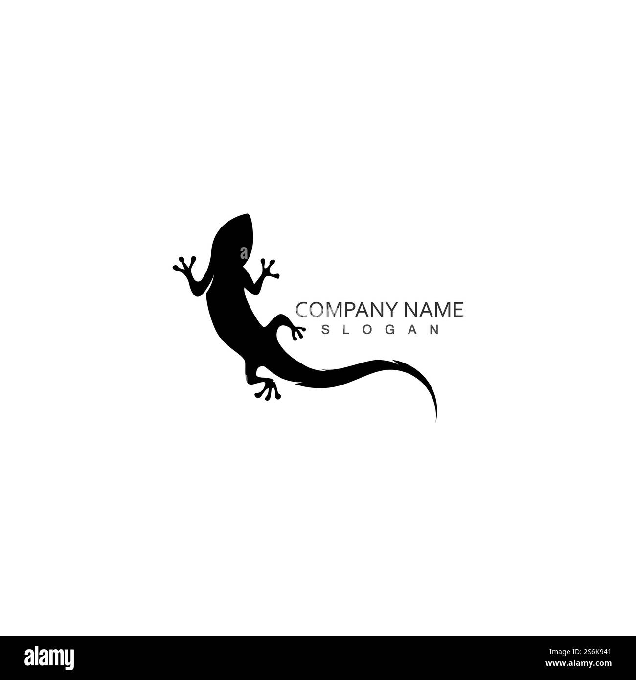 Logo color camaleonte Lizard o disegno vettoriale modello icona Illustrazione Vettoriale