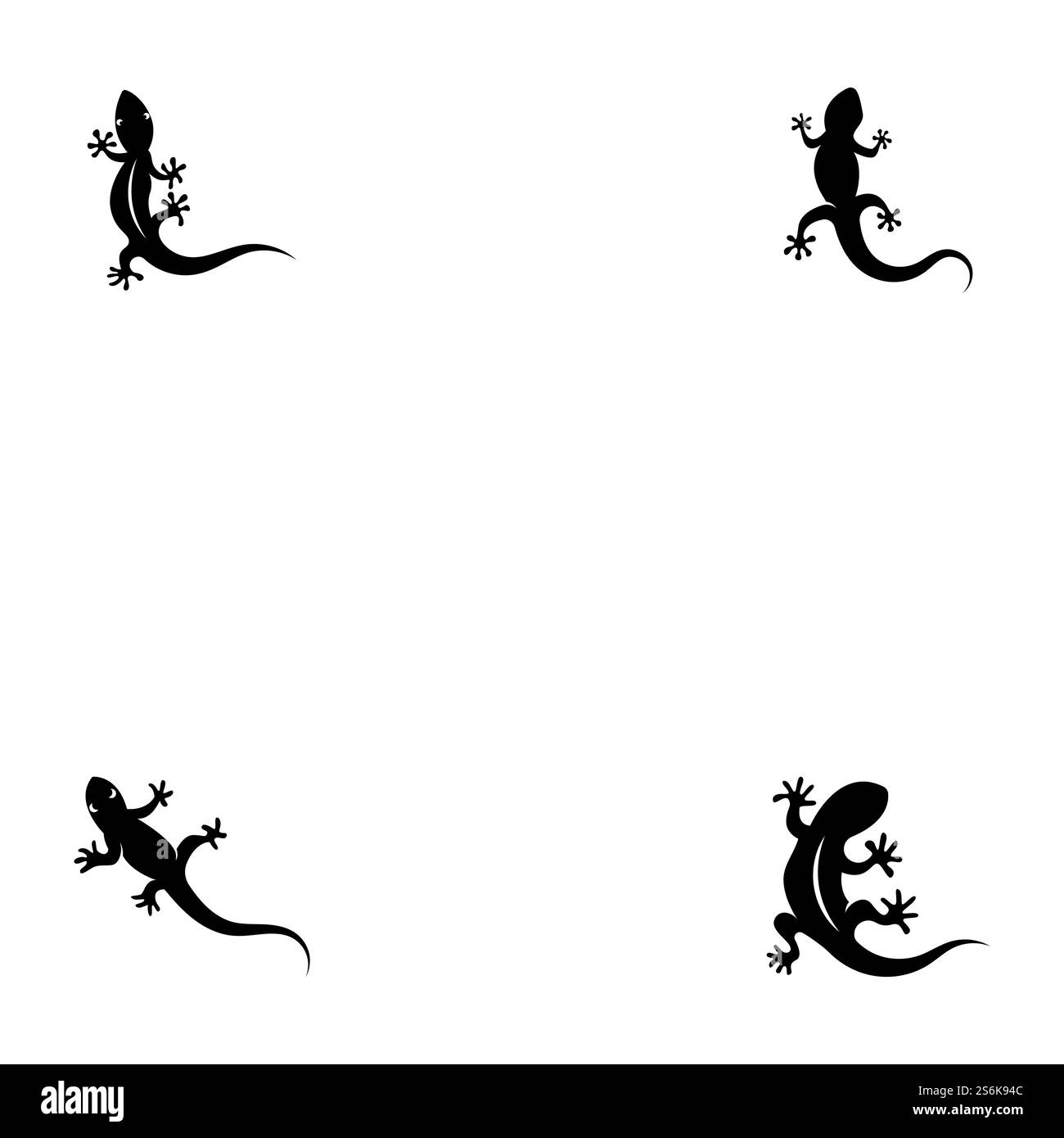 Logo color camaleonte Lizard o disegno vettoriale modello icona Illustrazione Vettoriale