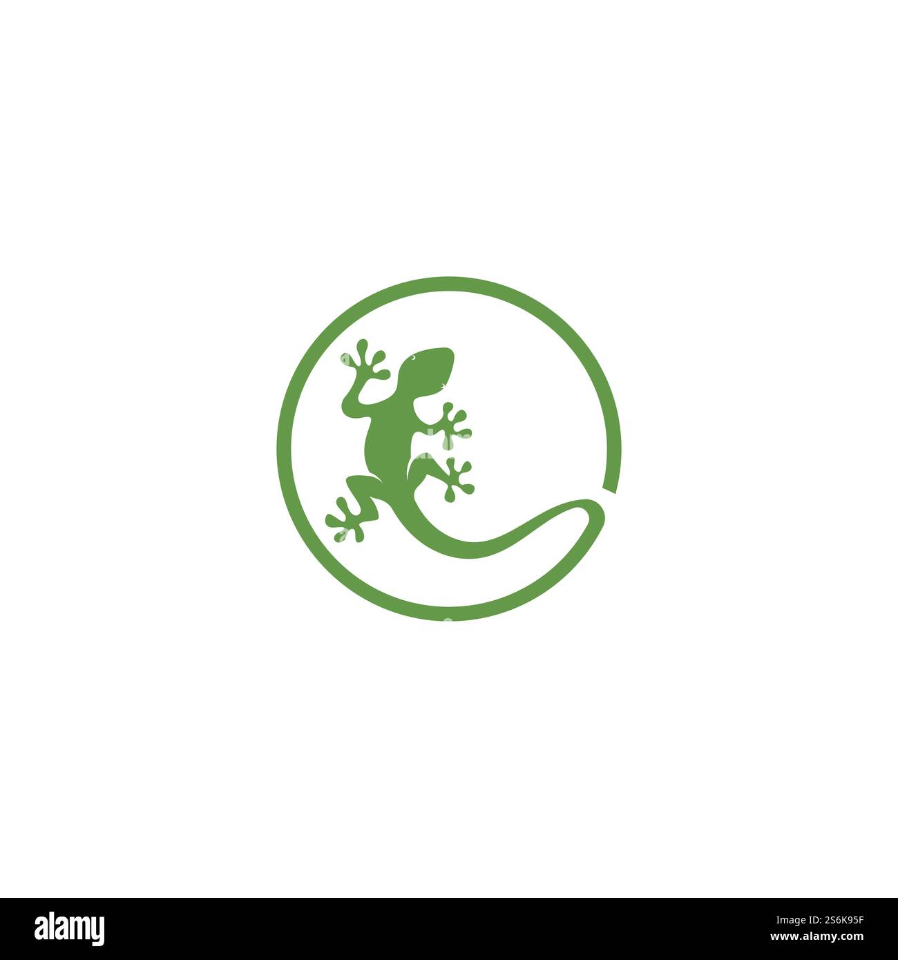 Logo color camaleonte Lizard o disegno vettoriale modello icona Illustrazione Vettoriale