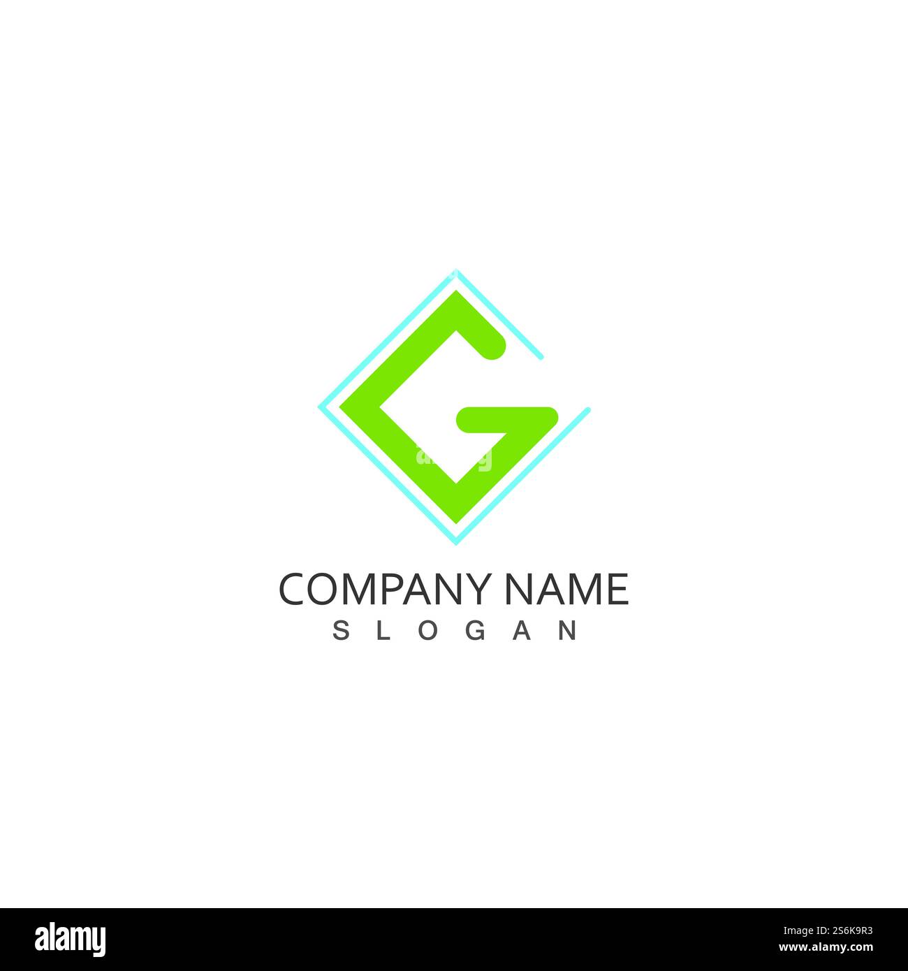 Lettera G illustrazione vettoriale Logo icona del modello di progettazione Illustrazione Vettoriale