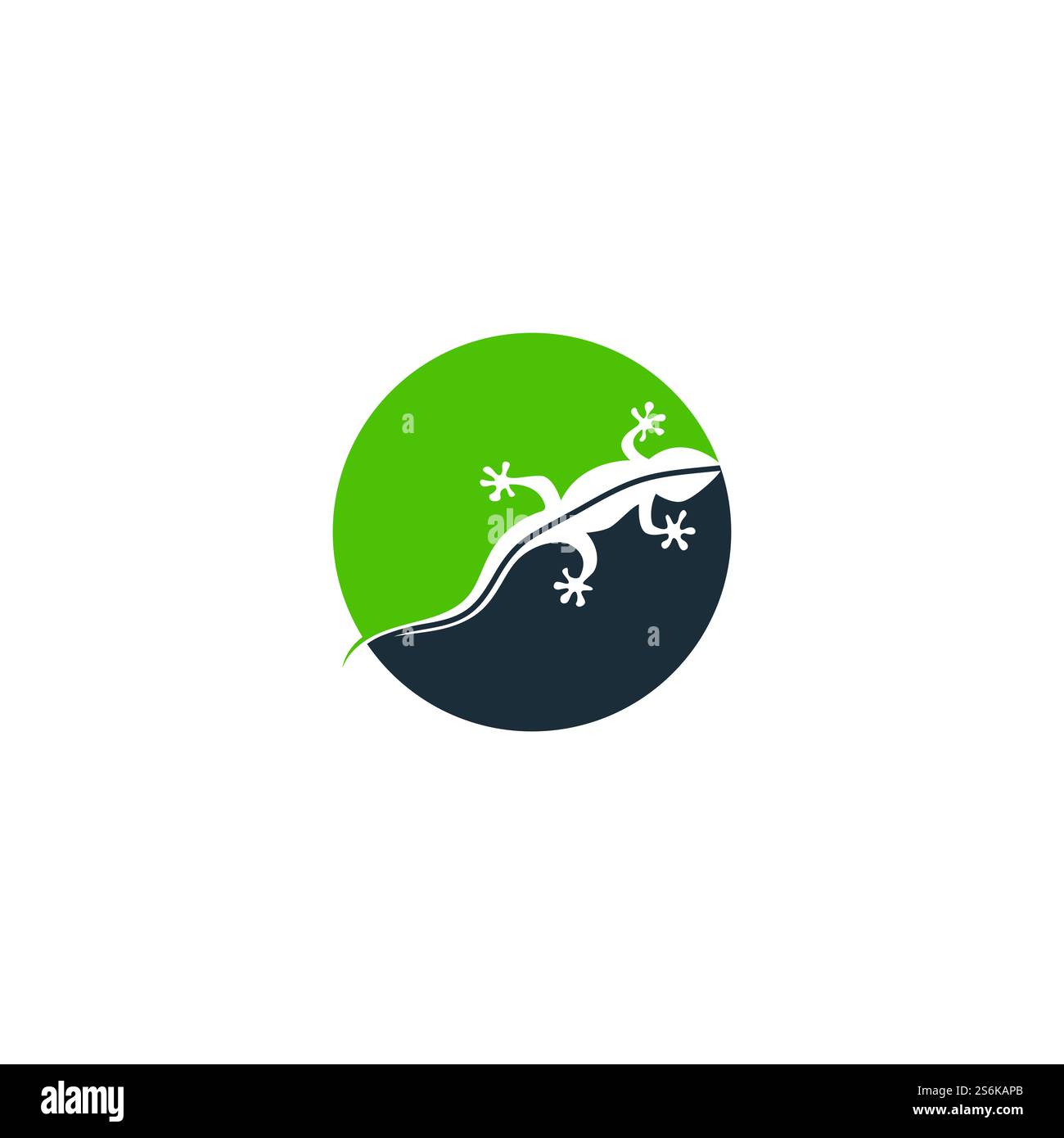 Logo color camaleonte Lizard o disegno vettoriale modello icona Illustrazione Vettoriale