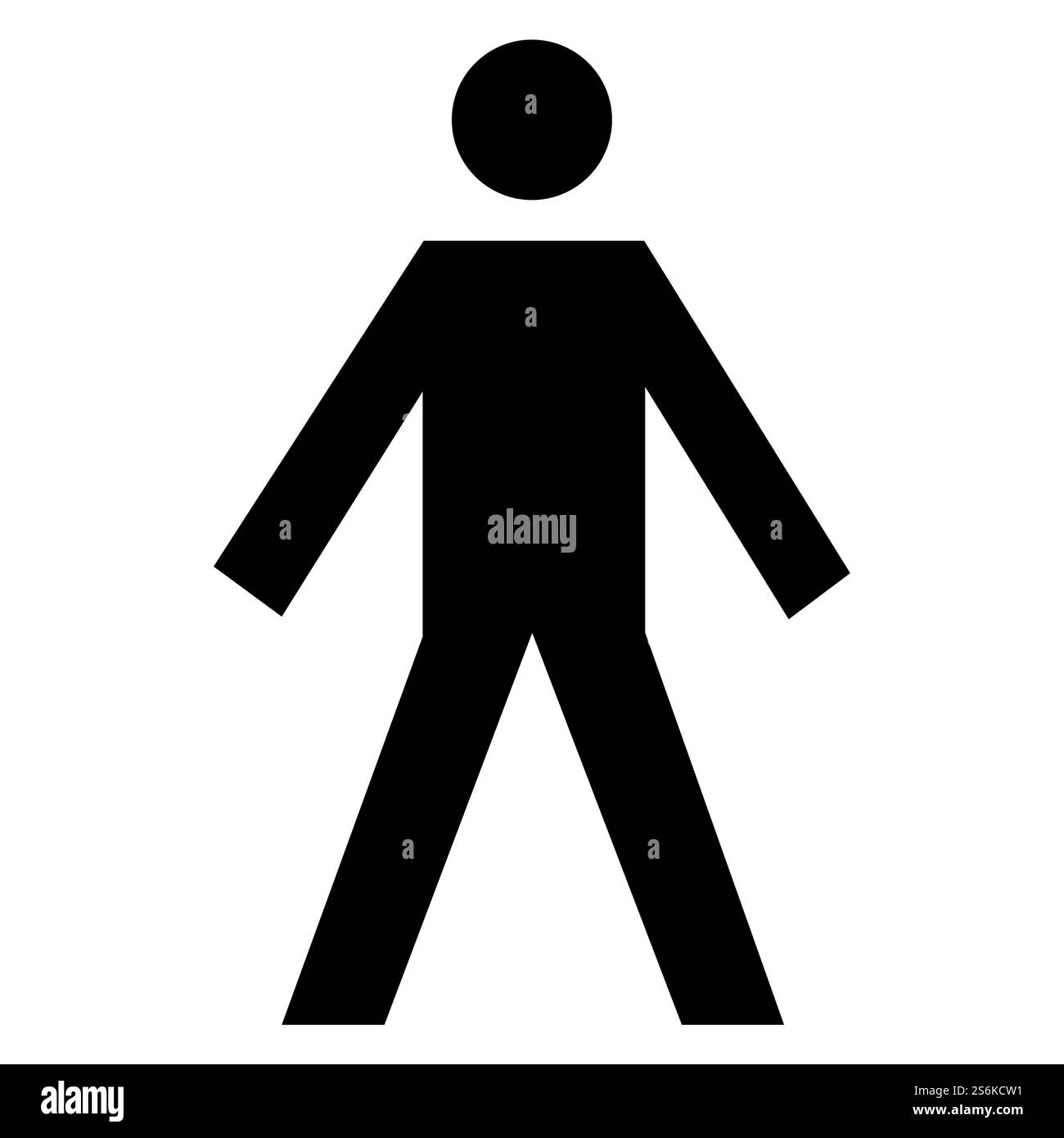 Simbolo di identificazione delle parti applicate di tipo BF su sfondo bianco Illustrazione Vettoriale