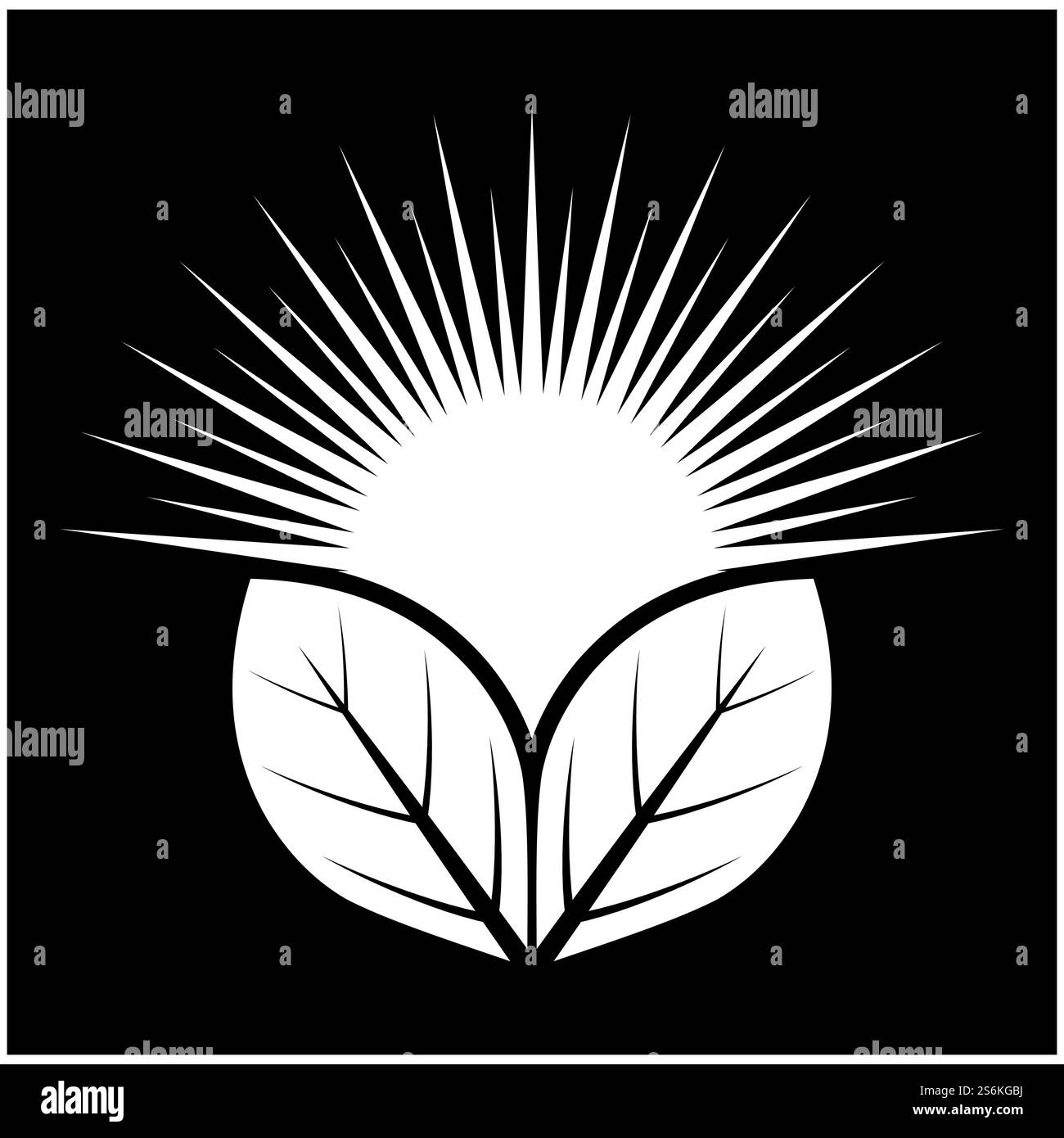 isola costiera estiva sulla spiaggia, oceano marino con uccelli e raggi solari estivi ispirati al design del logo Illustrazione Vettoriale