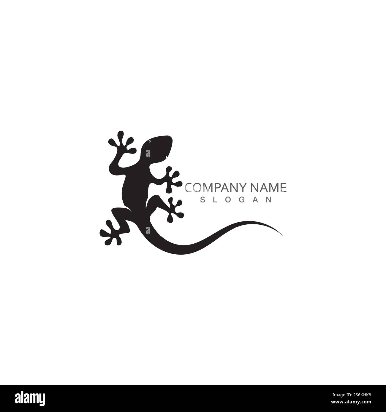 Logo color camaleonte Lizard o disegno vettoriale modello icona Illustrazione Vettoriale