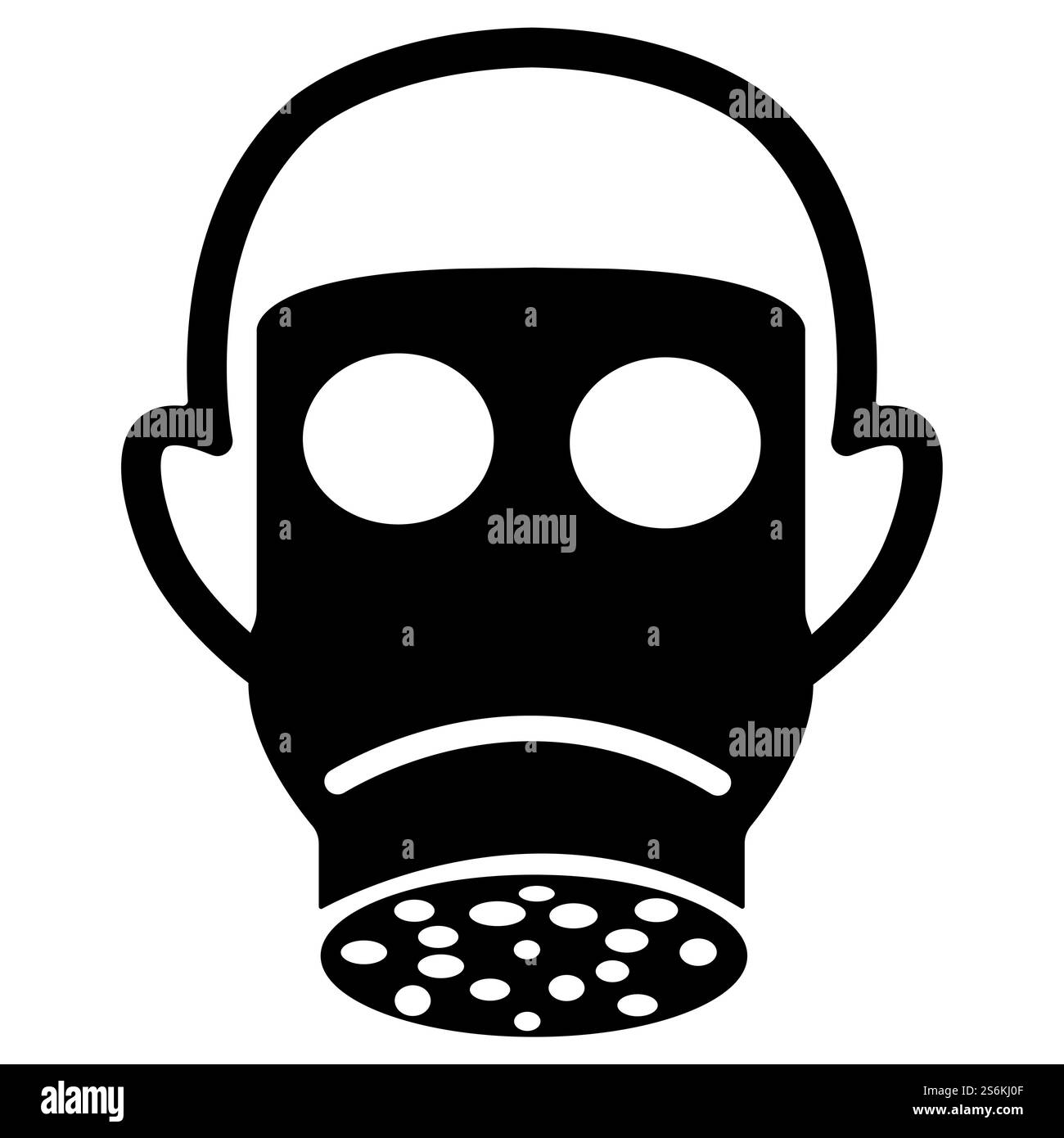 Simbolo indossare Full Face Sign isolare su sfondo bianco,Illustrazione vettoriale EPS.10 Illustrazione Vettoriale