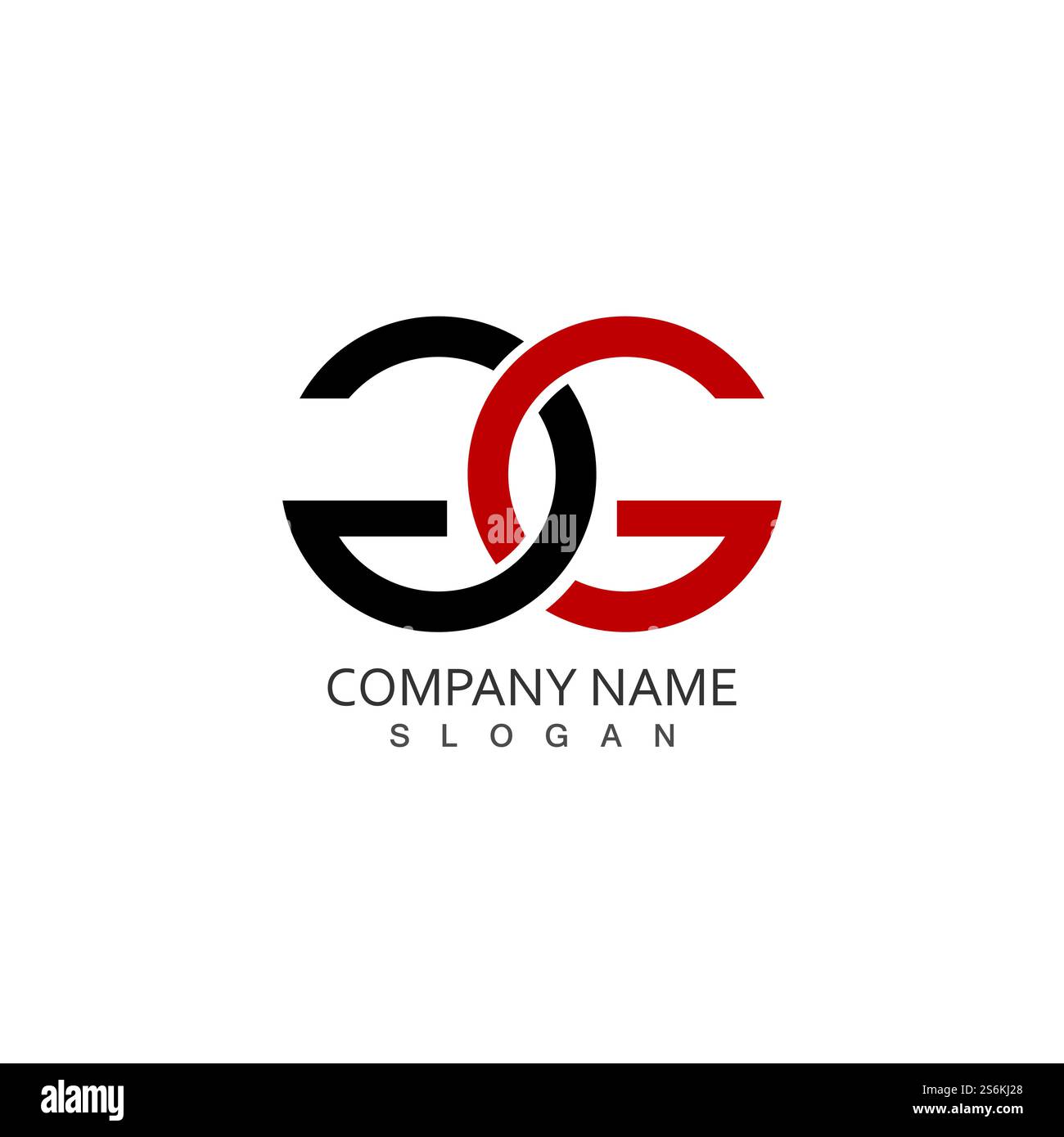 Lettera G illustrazione vettoriale Logo icona del modello di progettazione Illustrazione Vettoriale