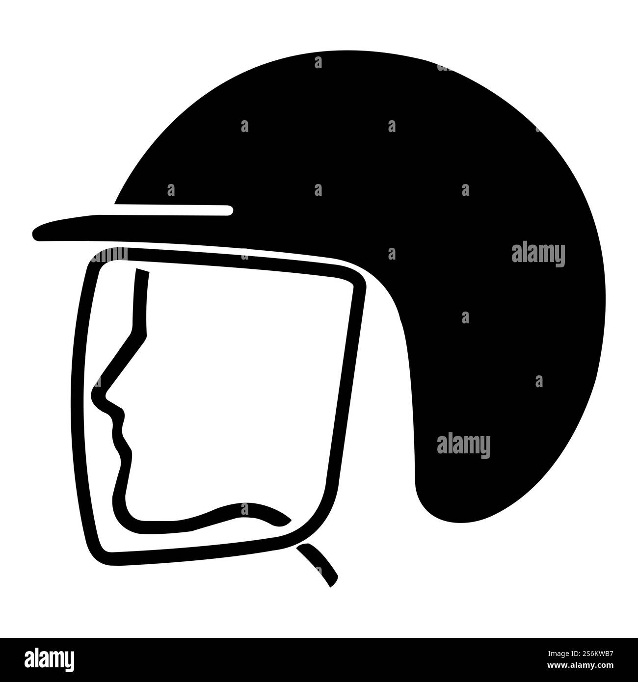 Indossare il simbolo del casco di sicurezza isolare su sfondo bianco, illustrazione vettoriale EPS.10 Illustrazione Vettoriale