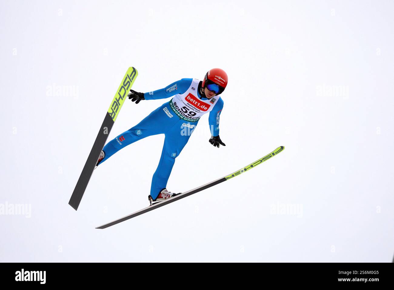 Schonach, Germania. 17 gennaio 2025. Julian Schmid (SC Oberstdorf) beim FIS Weltcup Nordische Kombination Schonach 2025 credito: dpa/Alamy Live News Foto Stock