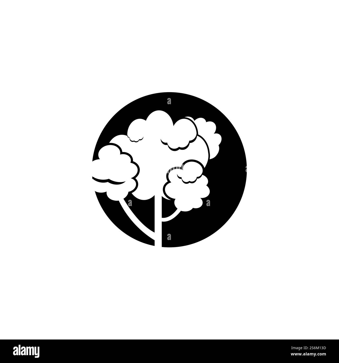 pino sempreverde abete rosso conifere cedro albero di Natale Logo vettoriale Illustrazione Vettoriale