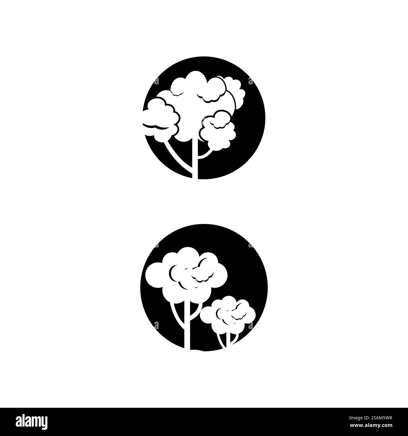 pino sempreverde abete rosso conifere cedro albero di Natale Logo vettoriale Illustrazione Vettoriale