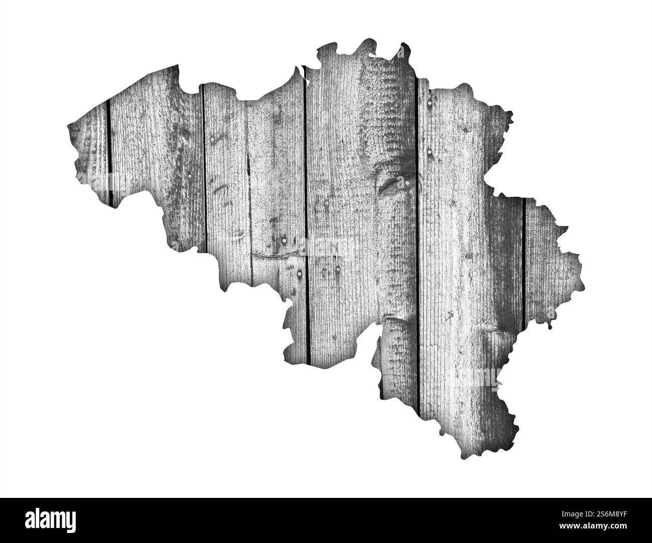 Mappa del Belgio sulla struttura Foto Stock