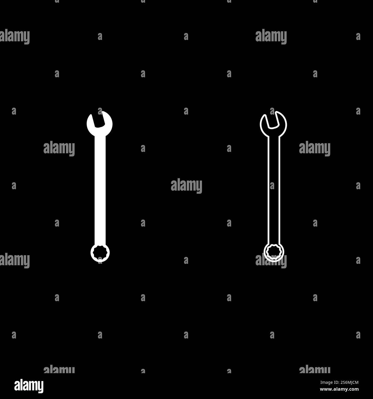 Chiave esagonale chiave utensile manuale icona strumento tecnico meccanico colore bianco illustrazione vettoriale stile piatto serie di immagini semplice. Chiave esagonale chiave utensile manuale icona strumento tecnico meccanico colore bianco illustrazione vettoriale serie di immagini in stile piatto Illustrazione Vettoriale