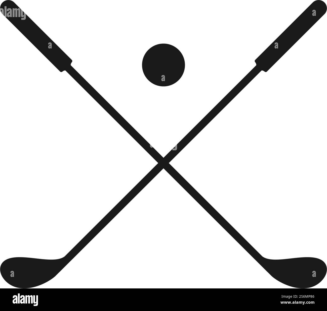 Disegno di illustrazione vettoriale del modello del logo di golf Illustrazione Vettoriale