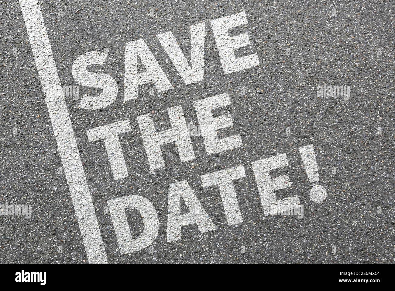 Salvare la data Data invito appuntamento Business concept Foto Stock