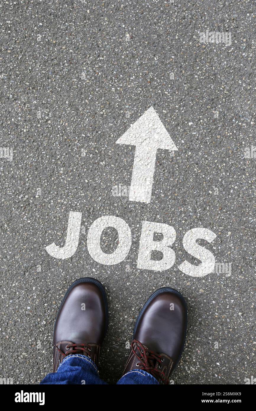 lavoro lavoro ricerca lavoro concetto aziendale ricerca lavoro Foto Stock