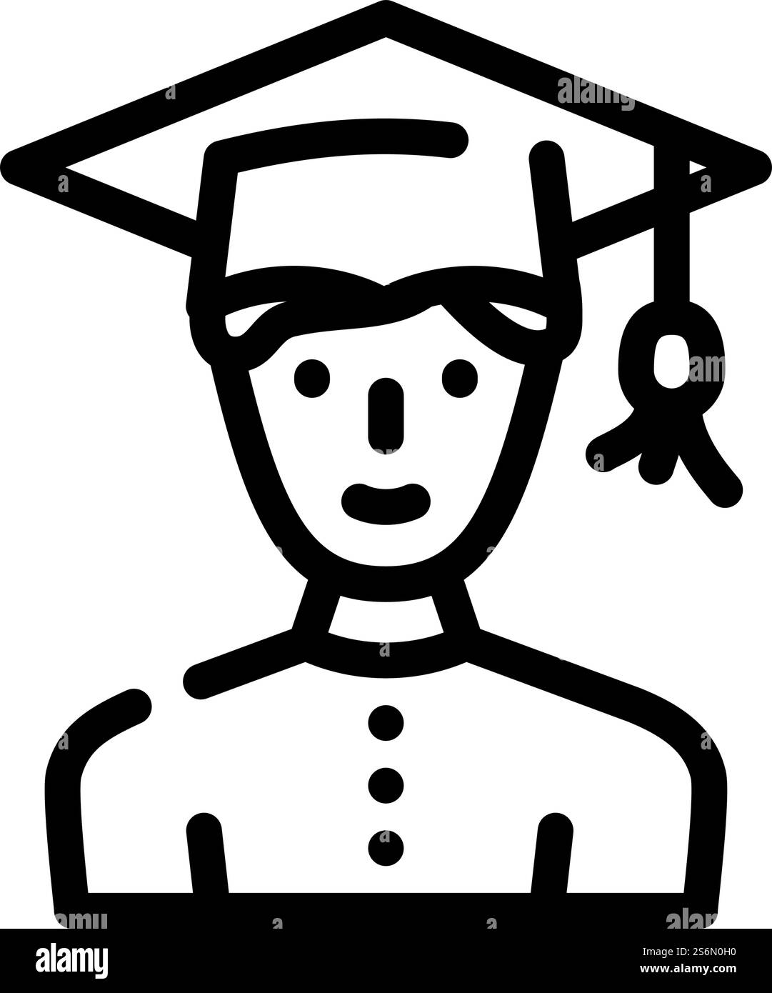 studiare il vettore dell'icona della linea maschile. studiare il segno maschile. illustrazione nera del simbolo del contorno isolato. esaminare l'illustrazione vettoriale dell'icona della linea maschile Illustrazione Vettoriale