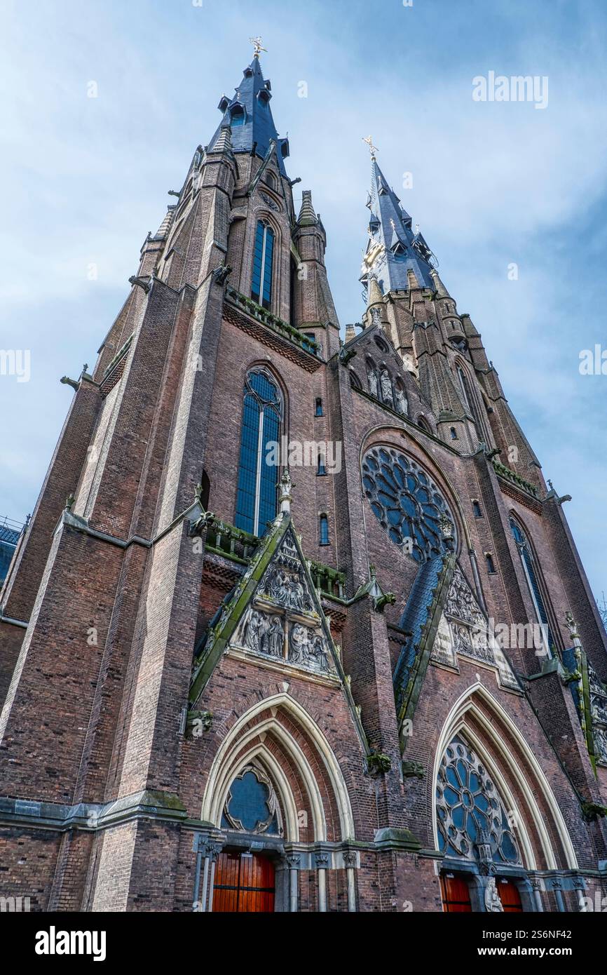 La storica Catharinakerk nel centro di Eindhoven Foto Stock