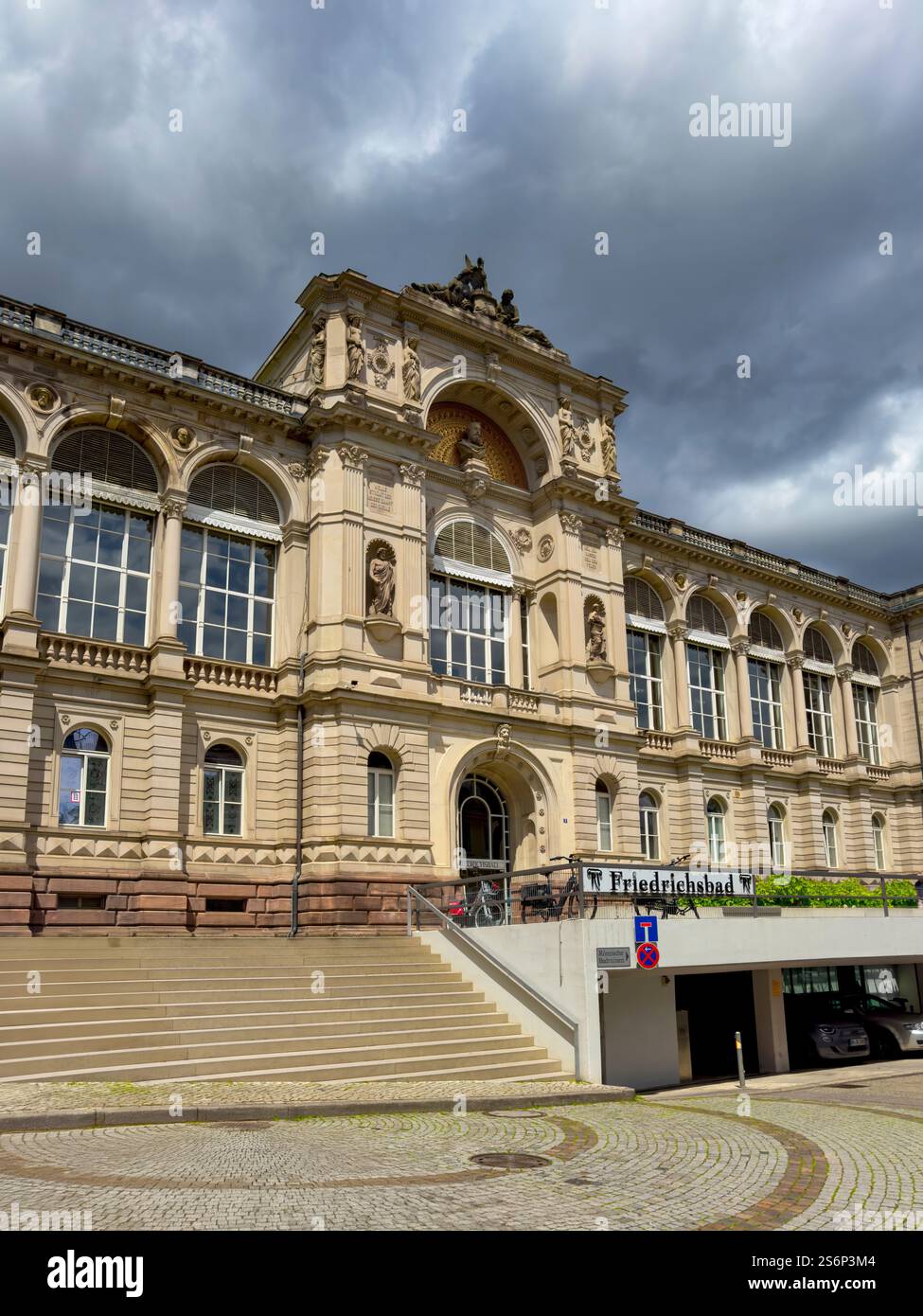 Ingresso, Friedrichsbad - Das Römisch-Irische Bad, Bäderstr, Baden-Baden, Baden-Würtemberg, Germania, Europa Foto Stock