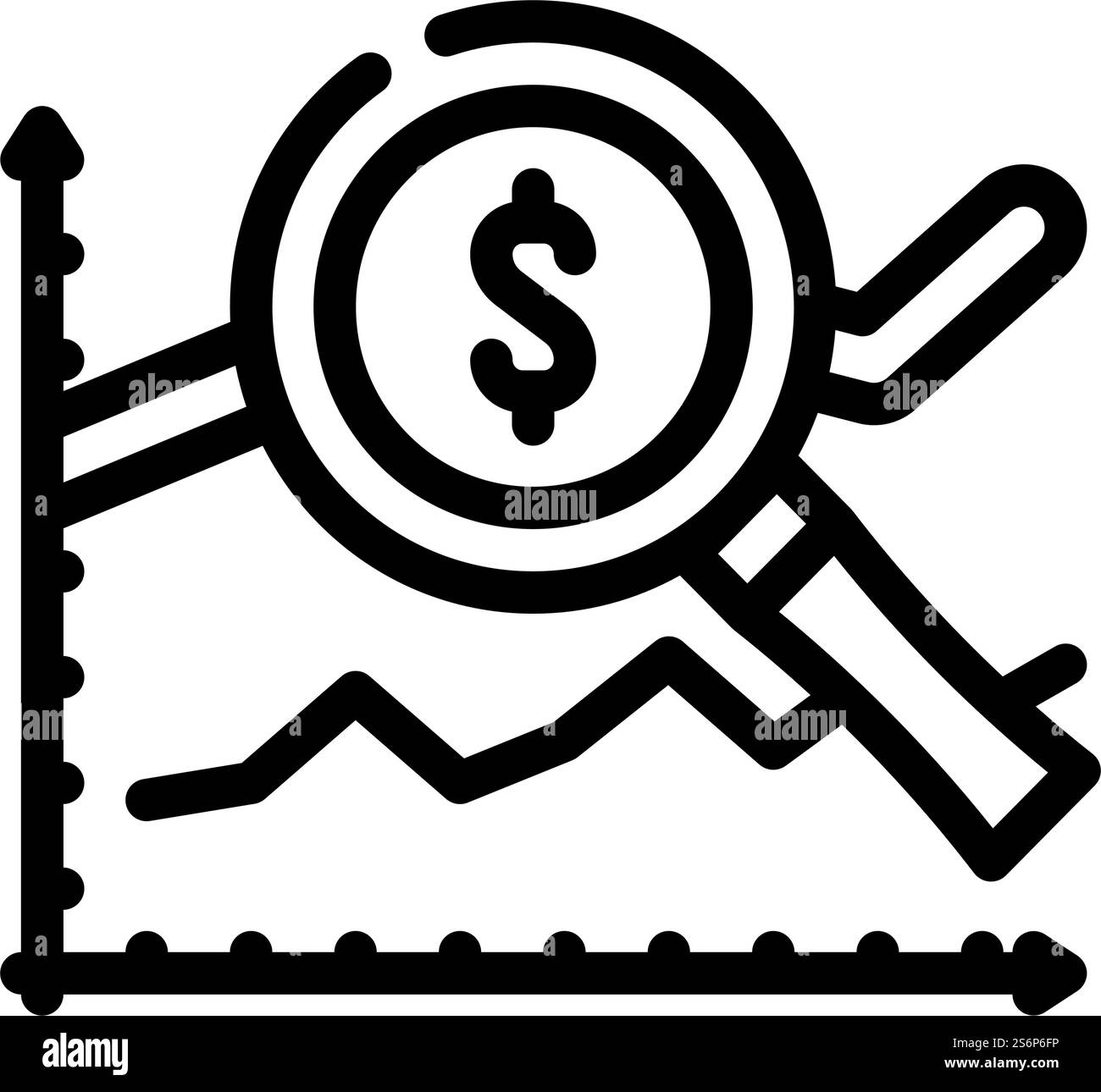icona della linea del grafico aziendale analitico. cartellone grafico aziendale analitico. illustrazione nera del simbolo del contorno isolato. illustrazione vettoriale dell'icona della linea del grafico aziendale di analisi Illustrazione Vettoriale