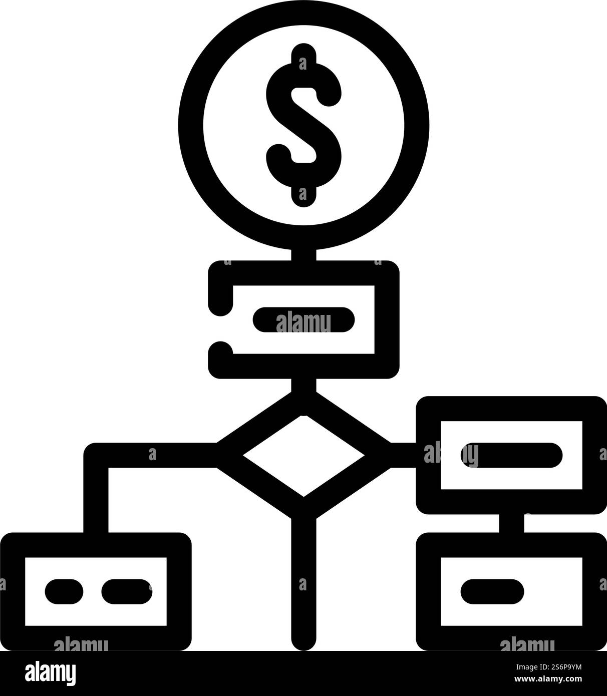 strategia business intelligence linea icon vector. strategia di business intelligence. illustrazione nera del simbolo del contorno isolato. illustrazione vettoriale dell'icona della linea di business intelligence della strategia Illustrazione Vettoriale