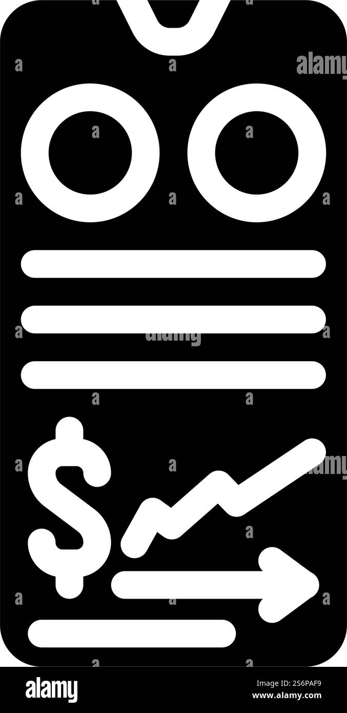 metriche business intelligence glifo icona vettoriale. segnale di business intelligence delle metriche. illustrazione nera del simbolo del contorno isolato. illustrazione vettoriale dell'icona glifo di business intelligence delle metriche Illustrazione Vettoriale