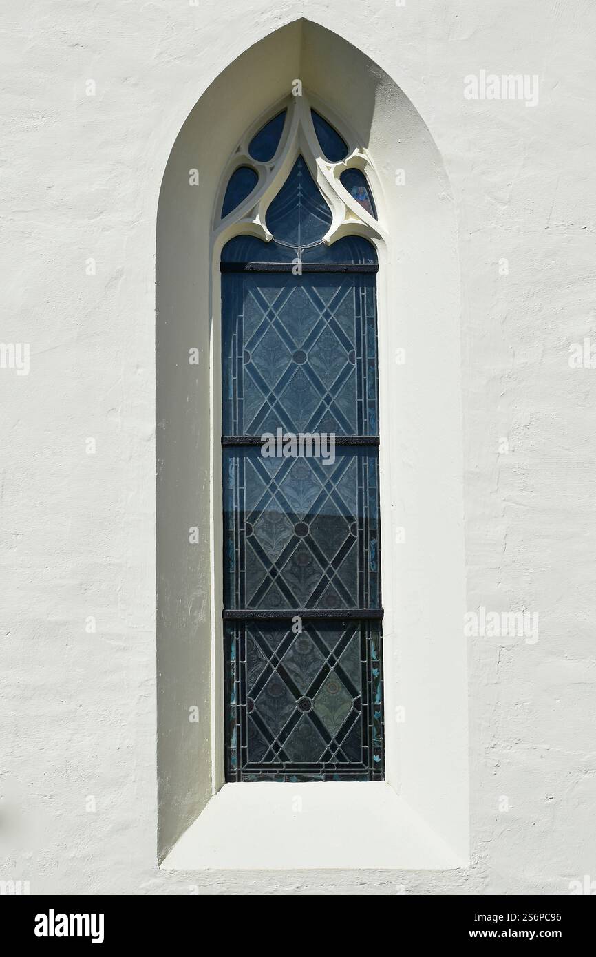 Finestre della chiesa di San Giovanni, Moosburg an der Isar, alta Baviera Foto Stock