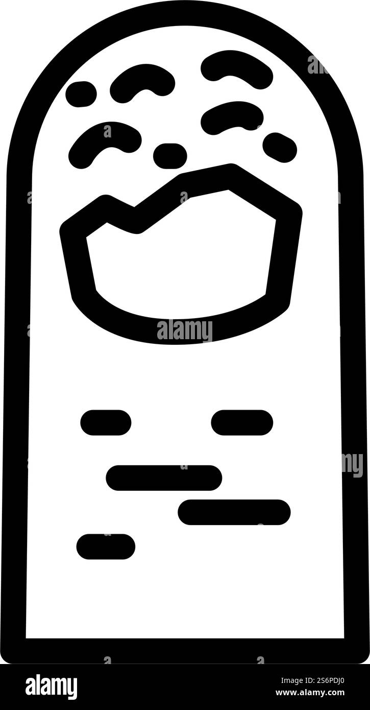 onicolisi malattia cutanea linea icon vettore. segno di malattia cutanea onicolisi. illustrazione nera del simbolo del contorno isolato. illustrazione vettoriale dell'icona della linea della malattia cutanea per onicolisi Illustrazione Vettoriale onicolisi malattia cutanea linea icon vettore. segno di malattia cutanea onicolisi. illustrazione nera del simbolo del contorno isolato. illustrazione vettoriale dell'icona della linea della malattia cutanea per onicolisi Illustrazione Vettoriale