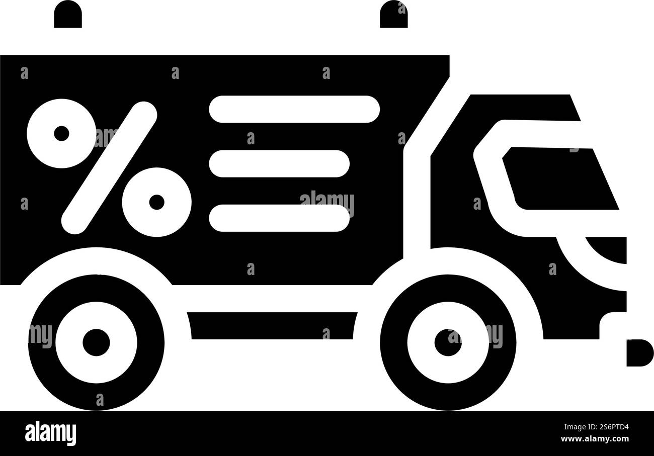 codice promozionale sul vettore icona glifo sito. codice promozionale sul cartello del sito. illustrazione nera del simbolo del contorno isolato. illustrazione vettoriale dell'icona del glifo del sito del codice promozionale Illustrazione Vettoriale