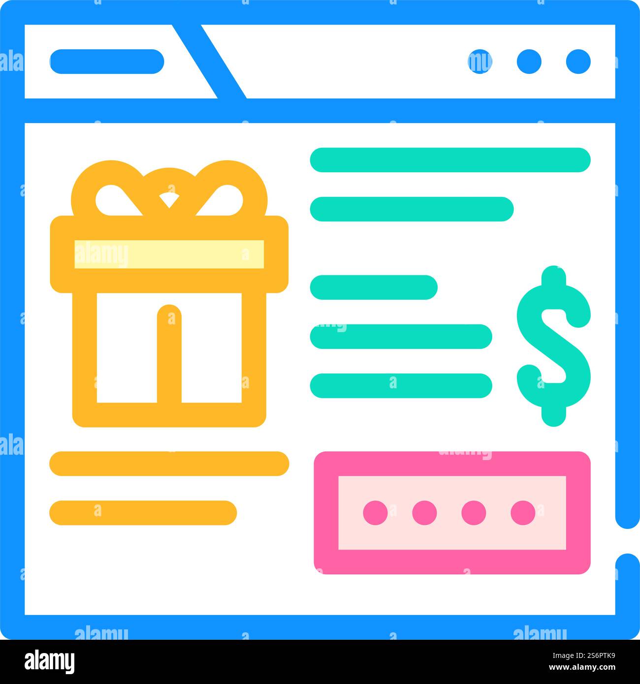 codice promozionale sul vettore dell'icona del colore del sito. codice promozionale sul cartello del sito. illustrazione del simbolo isolato. illustrazione vettoriale dell'icona del codice promozionale sul sito Illustrazione Vettoriale