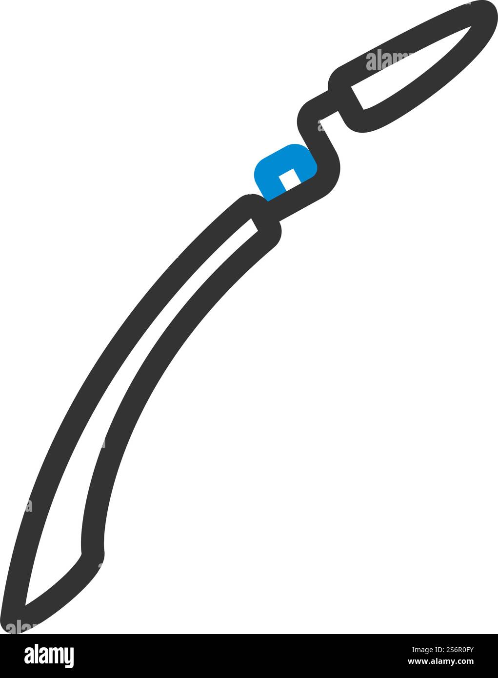 Icona Bike Fender. Contorno grassetto modificabile con disegno riempimento colore. Illustrazione vettoriale. Illustrazione Vettoriale