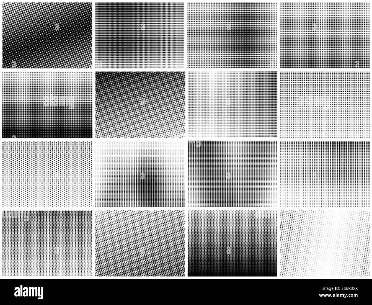 Set texture punti mezzitoni. Texture granulose, pattern sfumatura a punti. Sfondo con cerchi testurizzati, raccolta vettoriale recente con piccole linee rotonde nere. Illustrazione motivo texture, punto astratto grunge. Set texture punti mezzitoni. Texture granulose, pattern sfumatura a punti. Sfondo con cerchi testurizzati, raccolta vettoriale recente con piccole linee rotonde nere Illustrazione Vettoriale